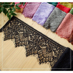 3m x 17cm Eyelash Lace Trim DIY Clothing Dress Accessories