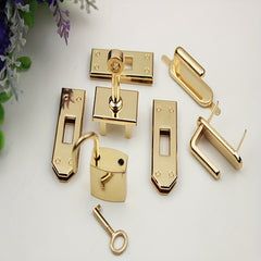 7 Pcs 45mm Metal Bag Lock Swivel Clasp Lock Buckle DIY Part