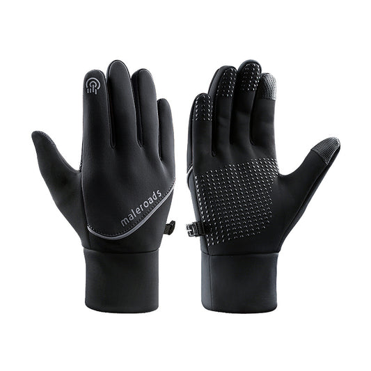 Waterproof Touch Screen Gloves with Fleece Lining Unisex