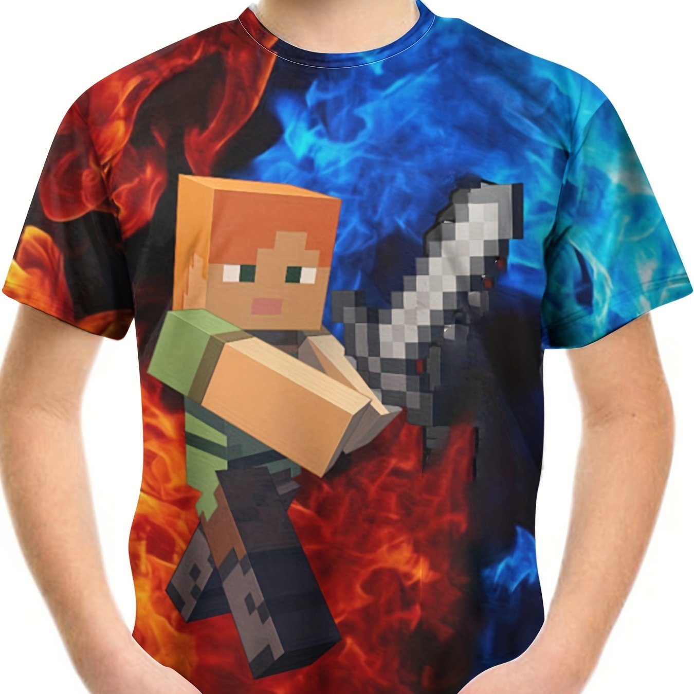 Kids 3D Print Casual T shirt Creative Fighting Graphic Tees