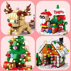 Christmas Santa Claus Building Blocks Toy Set