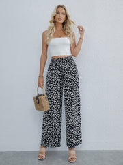 Ditsy Floral Wide Leg Pants for Summer