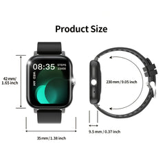 83 Inch HD Full Screen Touch Unisex Sports Smartwatch with Call Answer Function