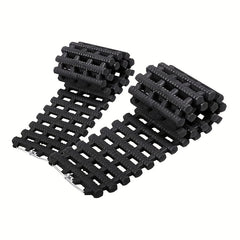 2pcs Car Emergency Traction Mats Portable Car Tire Grip Recovery Track Traction