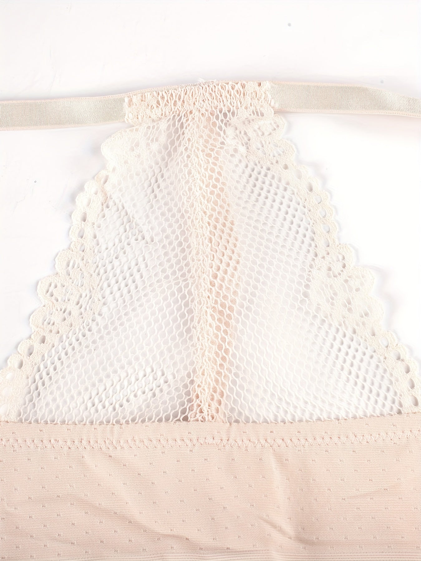 Plunge Bra with Lace Detail Front Closure