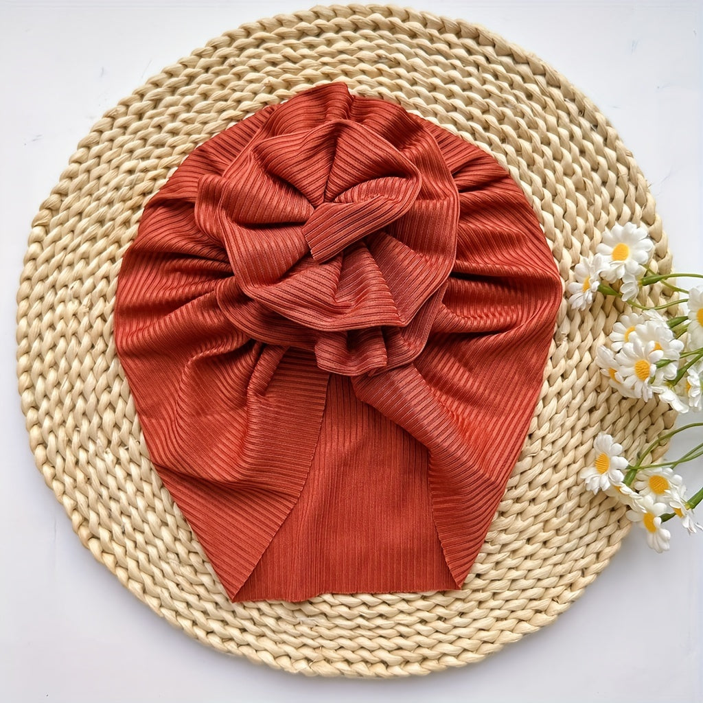 Baby Spring Summer Thin Headband Soft Big Flower Baby Hat For Newborns