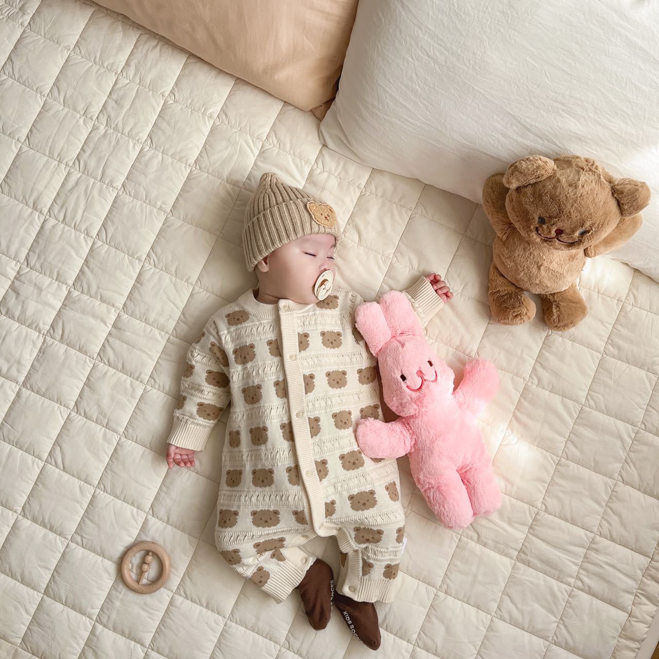 Plush Teddy Bear Baby Doll Birthday Gift for Kids