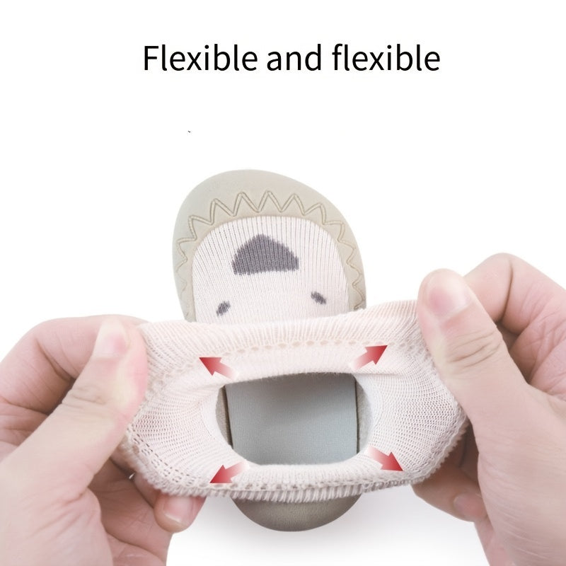 Cute Animal Print Slip On Sock Shoes for Baby Girls
