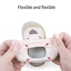 Cute Animal Print Slip On Sock Shoes for Baby Girls