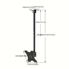Universal TV Rotating Hanger Bracket 14-165cm Ceiling Mount