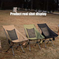 Outdoor Moon Chair High Back Camp Folding Chairs Aluminum Portable Camping Chair