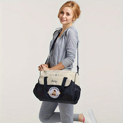 Large Waterproof Diaper Bag Backpack with Animal Print