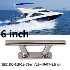 316 Stainless Steel 6 Square Base Plate Boat Dock Cleat