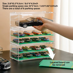 Toy Car Model Storage Box High transparent PVC Display Model Car Garage