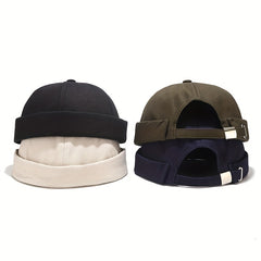 Vintage Hip hop Hat Unisex Melon Skin Street Cap for Spring Summer