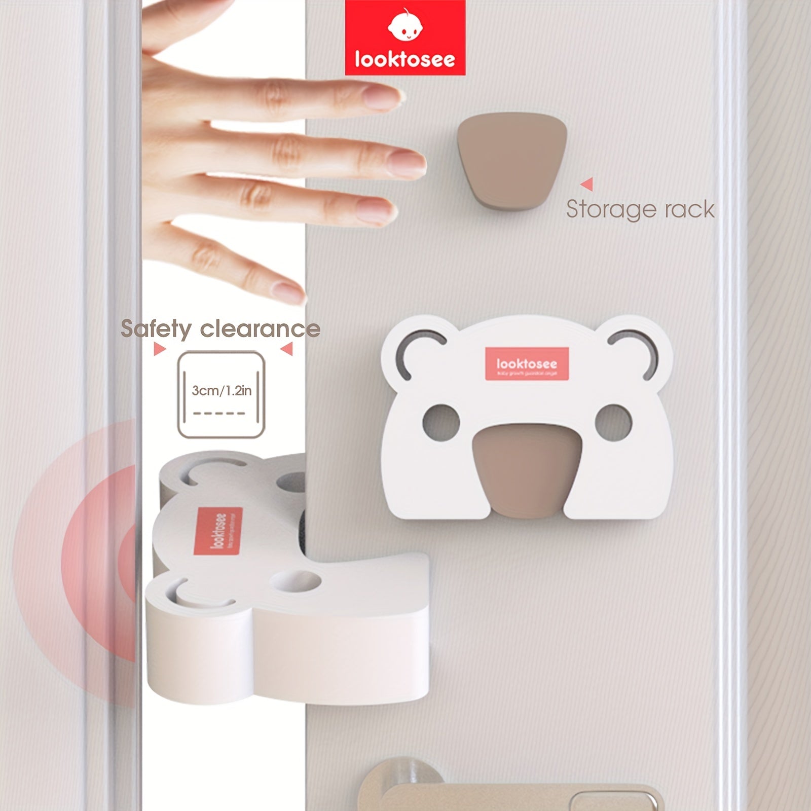 2pcs Baby Door Stopper Anti-pinch Hand Doorstop