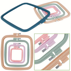 5pcs Square Embroidery Hoops Plastic Reusable Sewing Tool