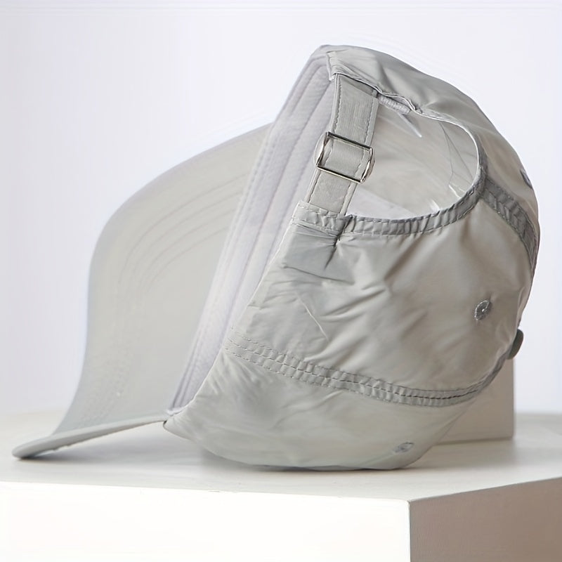 Unisex Sunshade Adjustable Baseball Cap With Mountain Embroidery