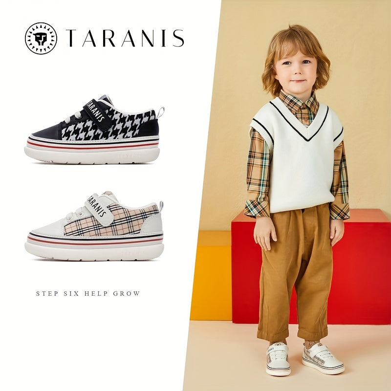 TARANIS Plaid Print Skate Shoes for Infants
