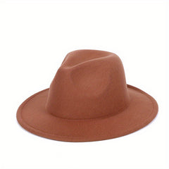 Kids Woolen Retro Jazz Hat for Stage Performance