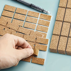 36pcs 96pcs Waterproof Cork Name Stickers Tearable Classification Label Stickers