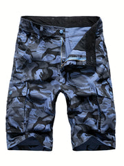Men's Camo Cargo Shorts With Pockets Street Wear