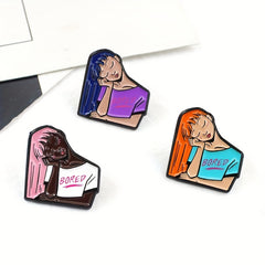 Sleeping Girl Jewelry Brooch Versatile Beauty Styling Decoration Gift