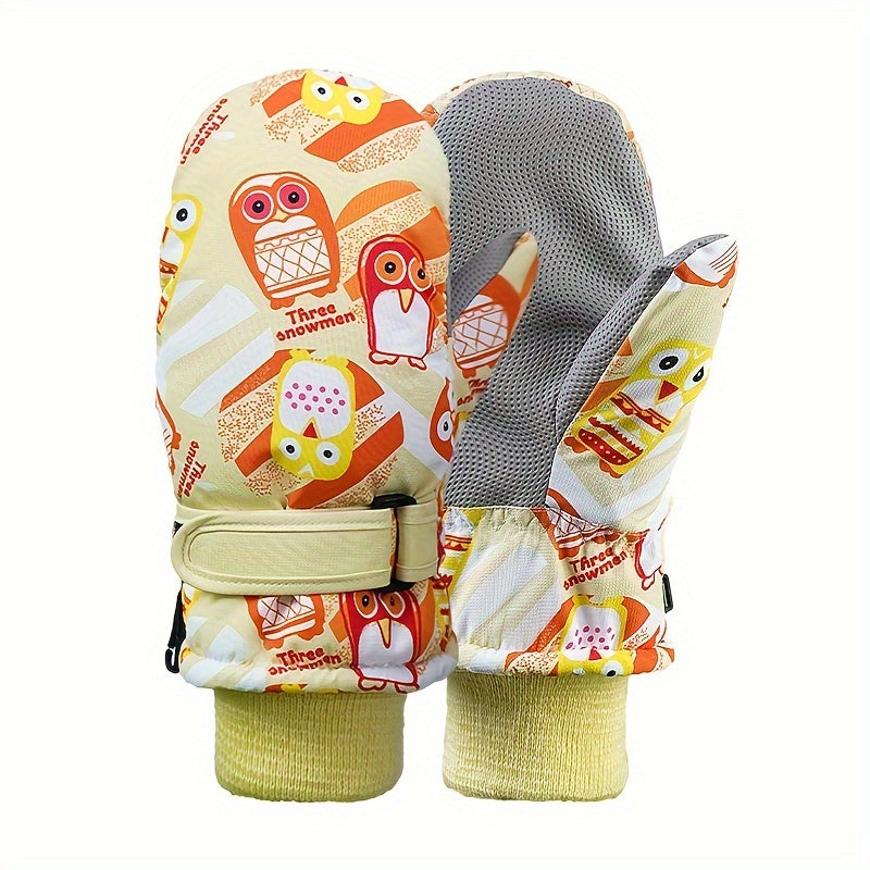 Thickened Windproof Waterproof Ski Gloves - Keep Hands Warm At 30 C
