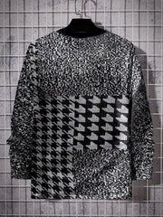 Men's Long Sleeve Vintage Novelty T Shirt for Autumn