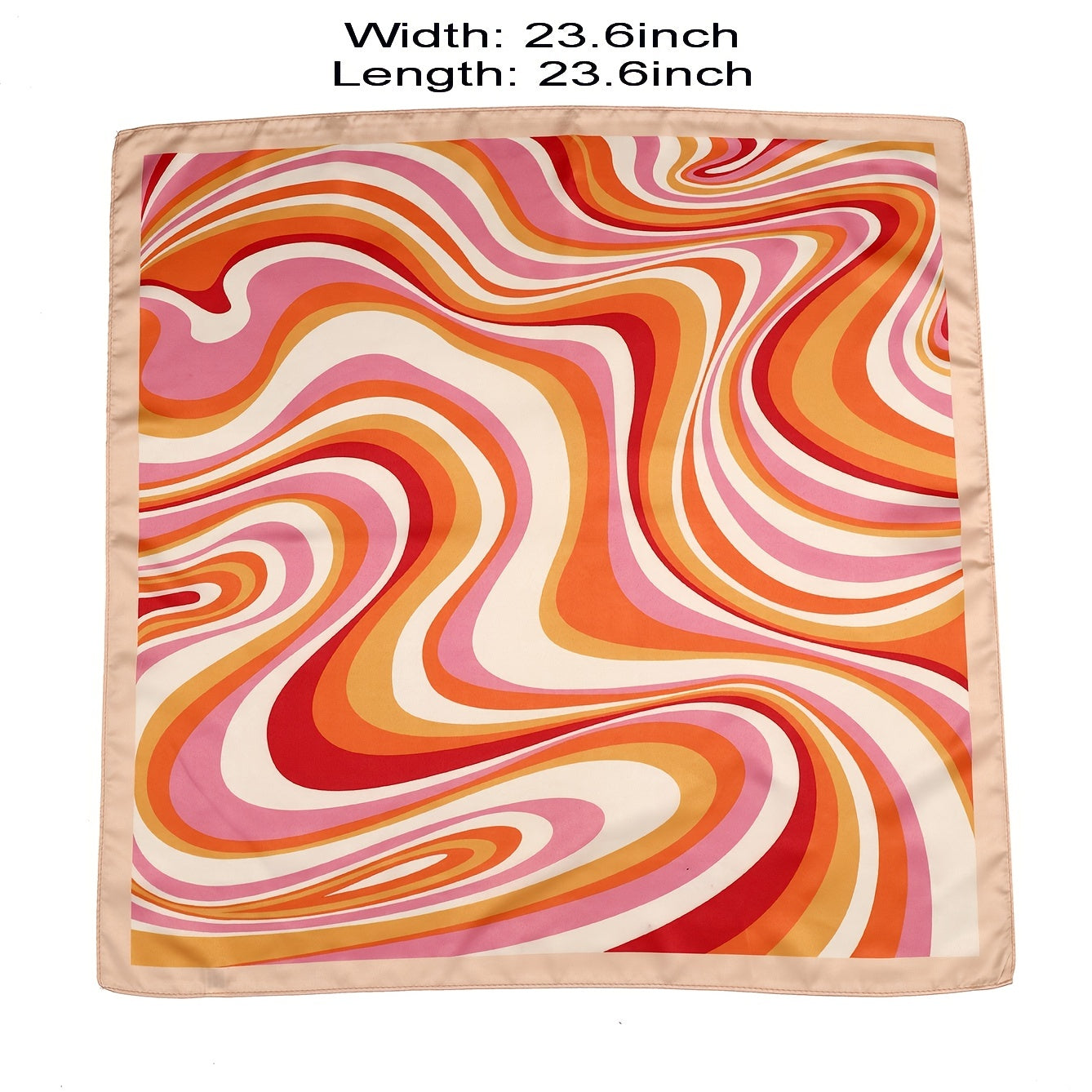 Women's Satin Square Scarf Large Neckerchief Accessory