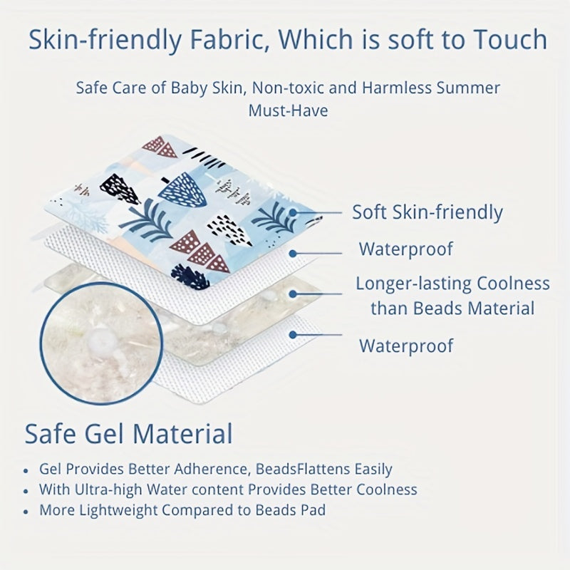 Child Gel Car Seat Cooler Pad Breathable Ice Mat