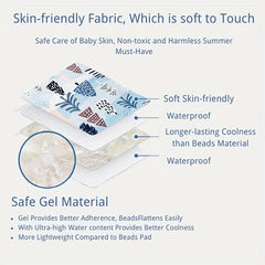 Child Gel Car Seat Cooler Pad Breathable Ice Mat