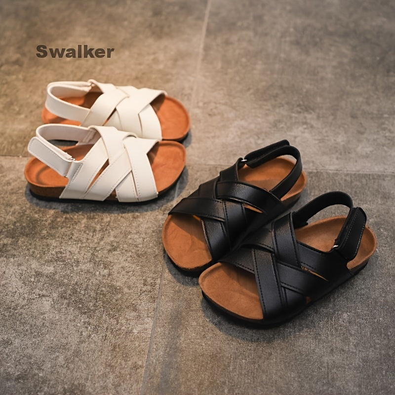 Swalker Boys Breathable Open Toe Sandals Comfortable Anti Slip Indoor Outdoor