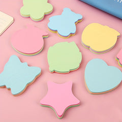 100pcs Creative Colour Sticky Notes Memo Pad Diary Stationary Flakes Scrapbook