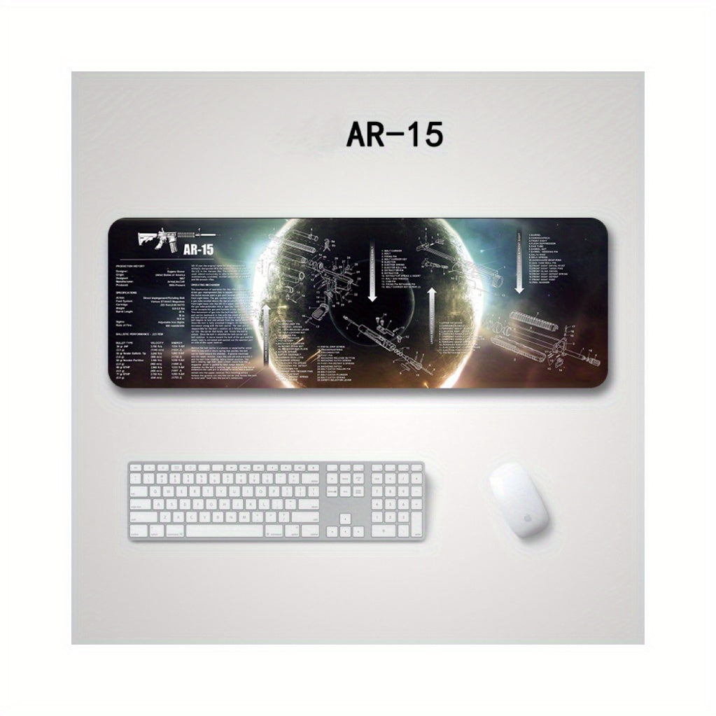 Non Slip PU Leather Desk Blotter Gun Cleaning Mat Desk Pad Protector Mouse Pad