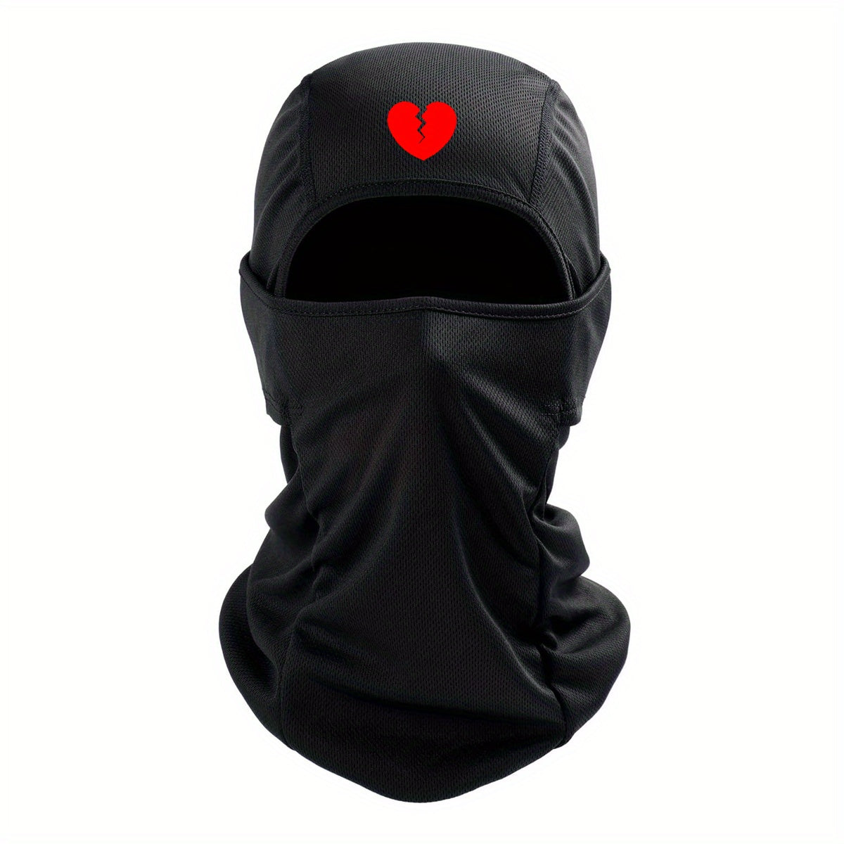 Heart Broken Print Cycling Mask Balaclava Outdoor Sports Windproof Sunscreen