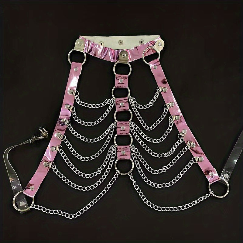 Sexy Chain Halter Bra Harness Strappy Cage for Lingerie