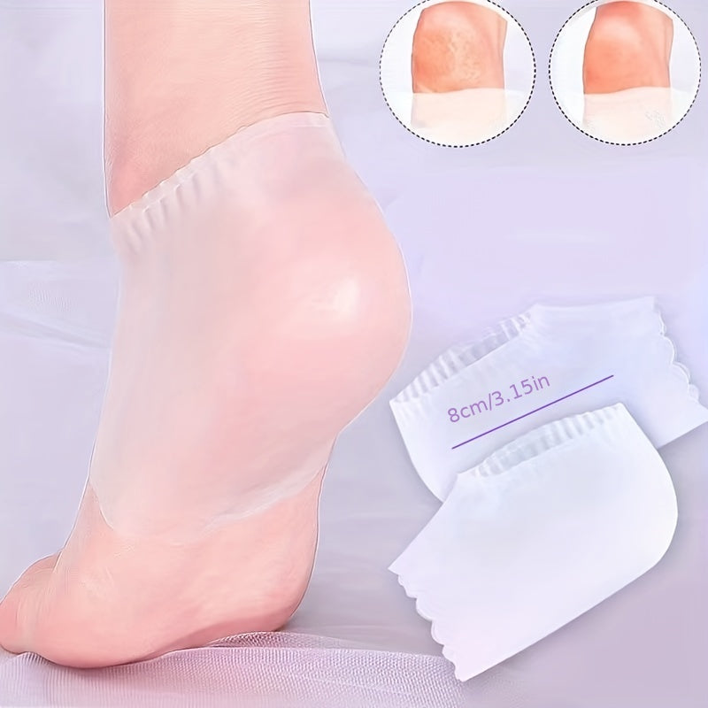 Ultra-thin Silicone Heel Protector Prevents Foot Cracks