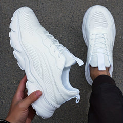 Men's Chunky Knit Sneakers for Jogging Gym