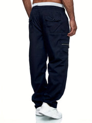 Men's Cargo Pants Relaxed Fit Overalls with Pockets