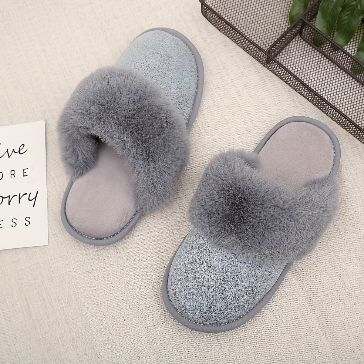 Women's Cozy Fluffy Indoor Slippers