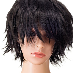 Short Anime Cosplay Wig Handsome Fiber Wig For Men