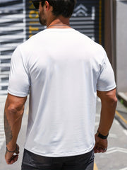 Crown & Like A King Graphic Crew Neck Tee for Men