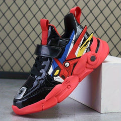 Boys Casual Cartoon Low Top Sneakers Lightweight Anti Slip Outdoor Shoes