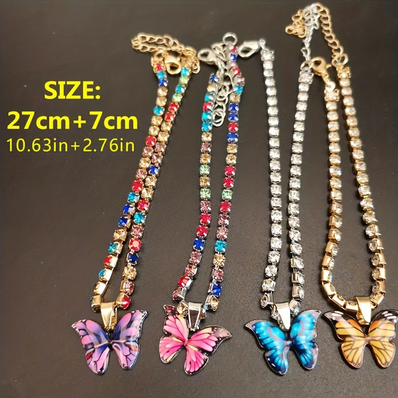 Butterfly Anklet Stackable Bangle Sweet Feet Jewelry