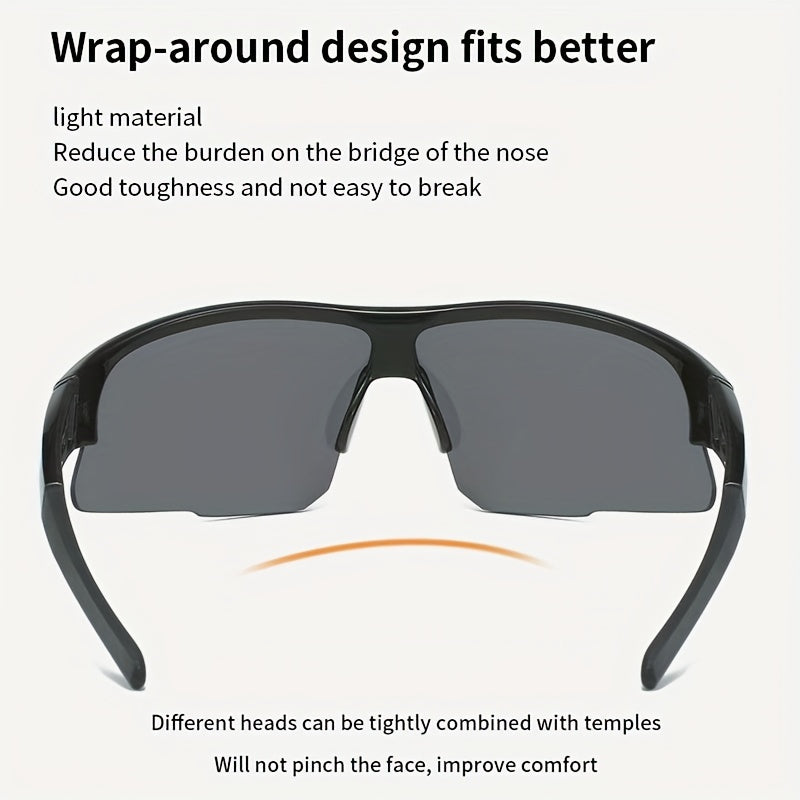 Men's Outdoor Windproof Sunglasses Acrylic Frame Glasses