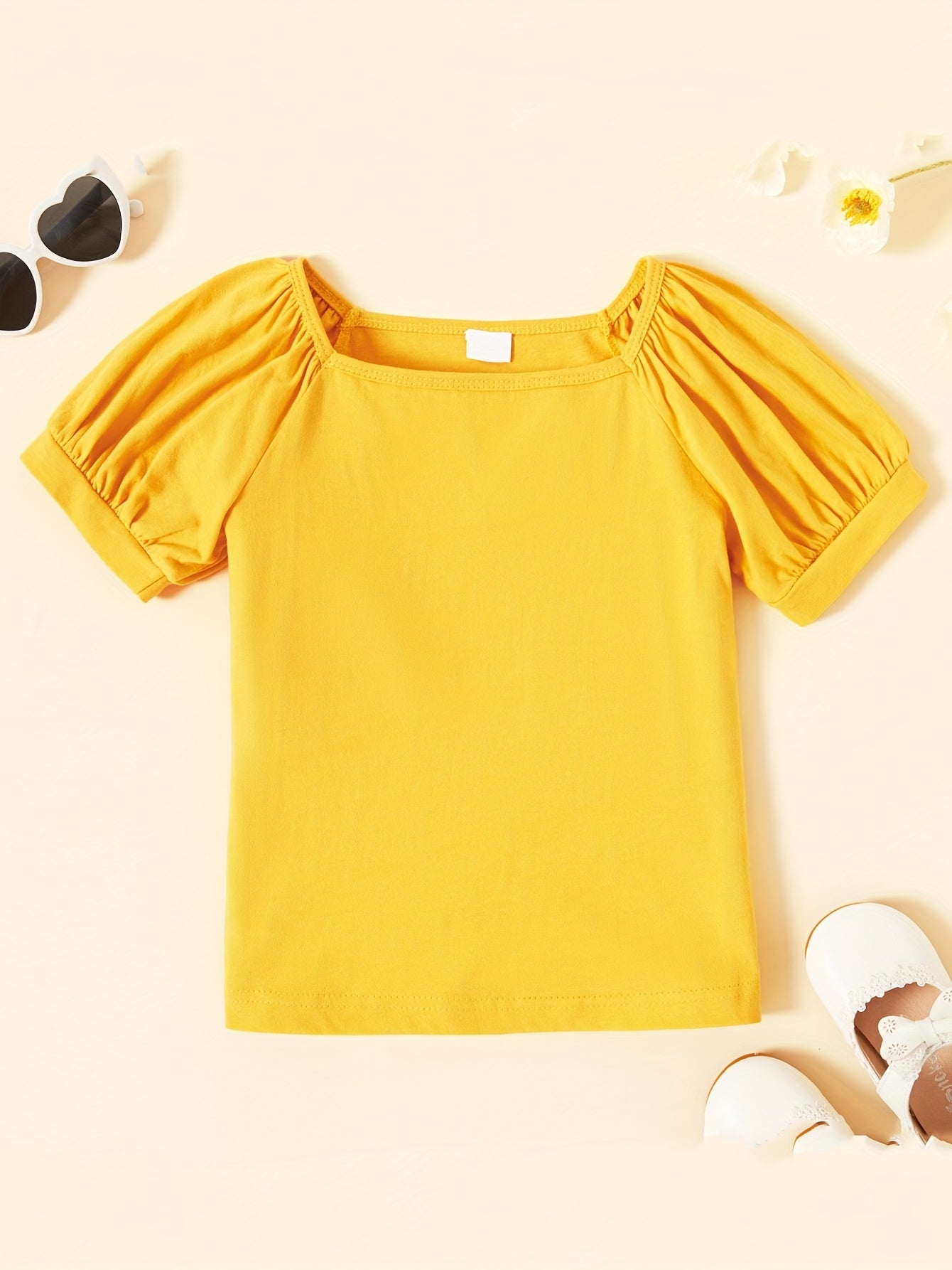 Toddler Girls Cotton Short Sleeve Tee Top