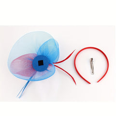 Mesh Faux Feather Ladies Party Headwear