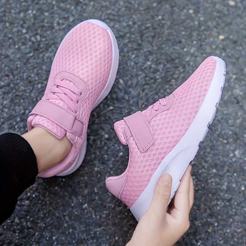 Girl's Woven Breathable Sneakers Soft Sole Shoes