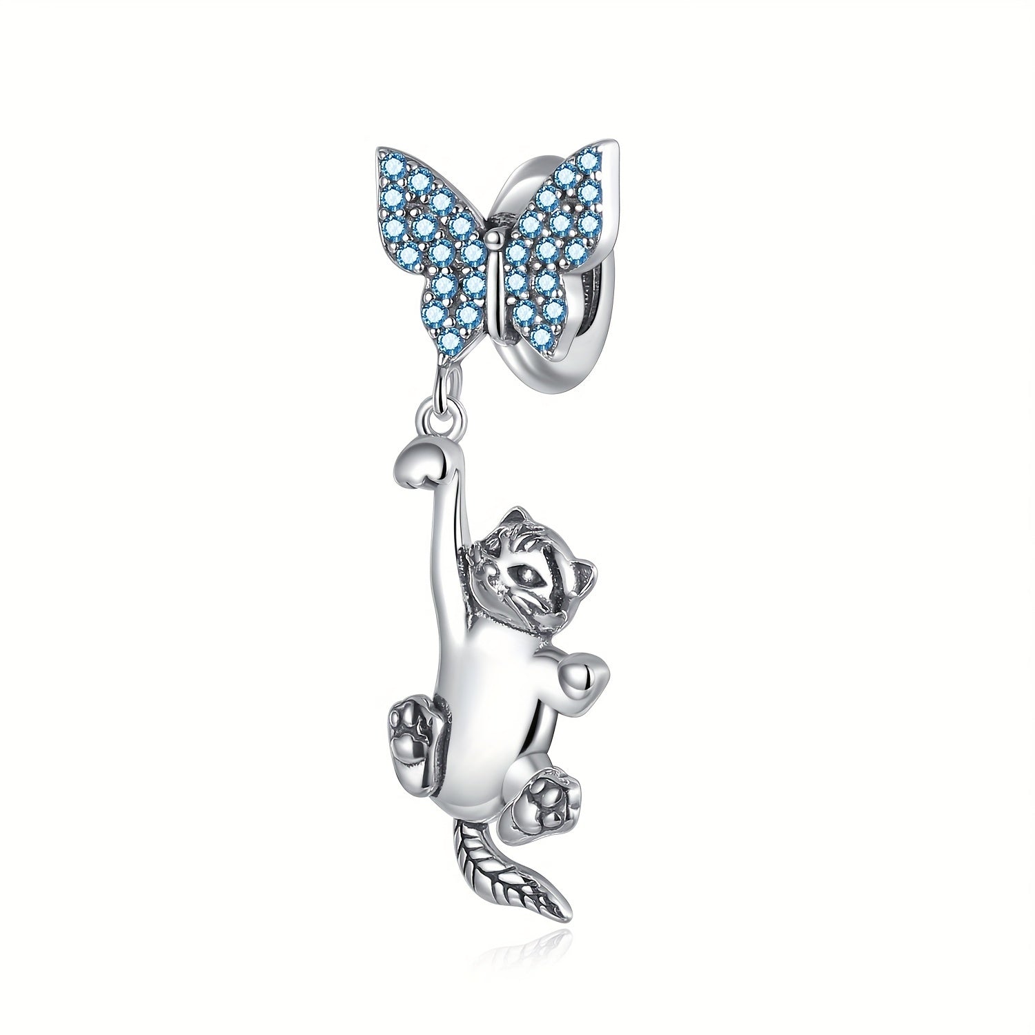 Heart Zircon Pendant Mouse Beads Charm for Necklaces
